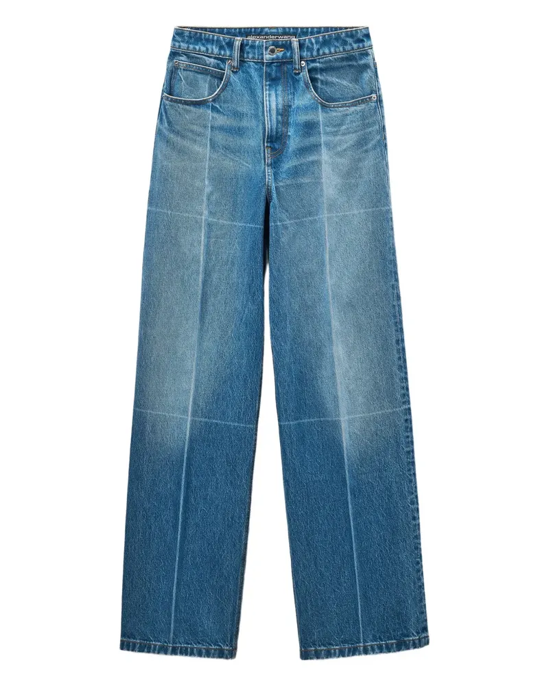 Alexander Wang Jeans mit ausgeblichenem Einsatz - Blau Blau