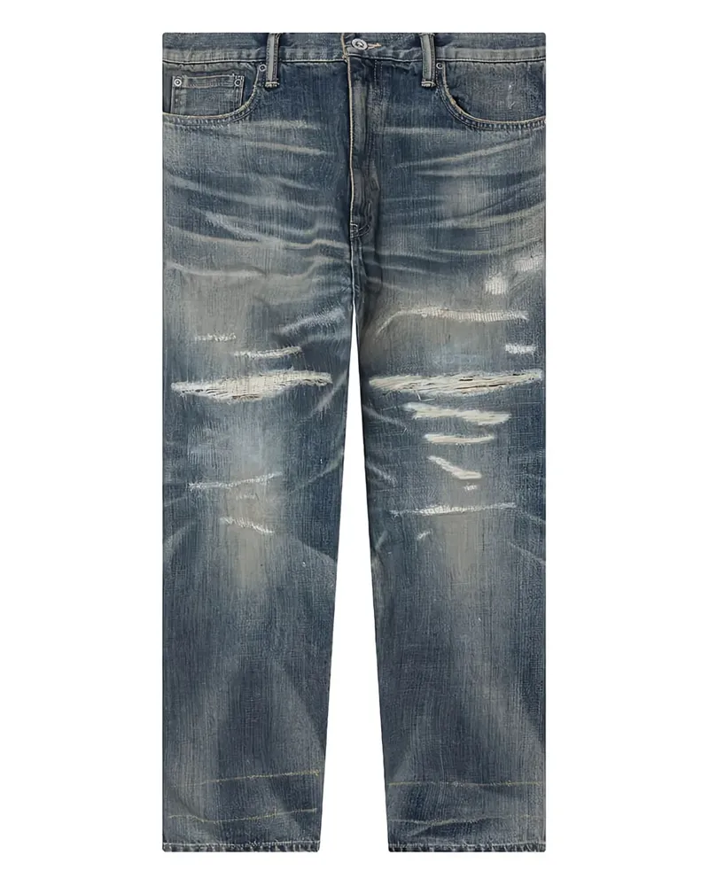 Neighborhood Savage Jeans im Distressed-Look - Blau Blau