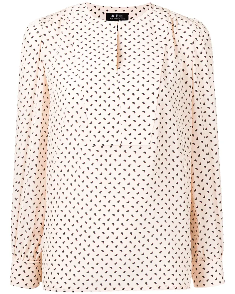 A.P.C. Maylis Seidenbluse - Rosa Rosa