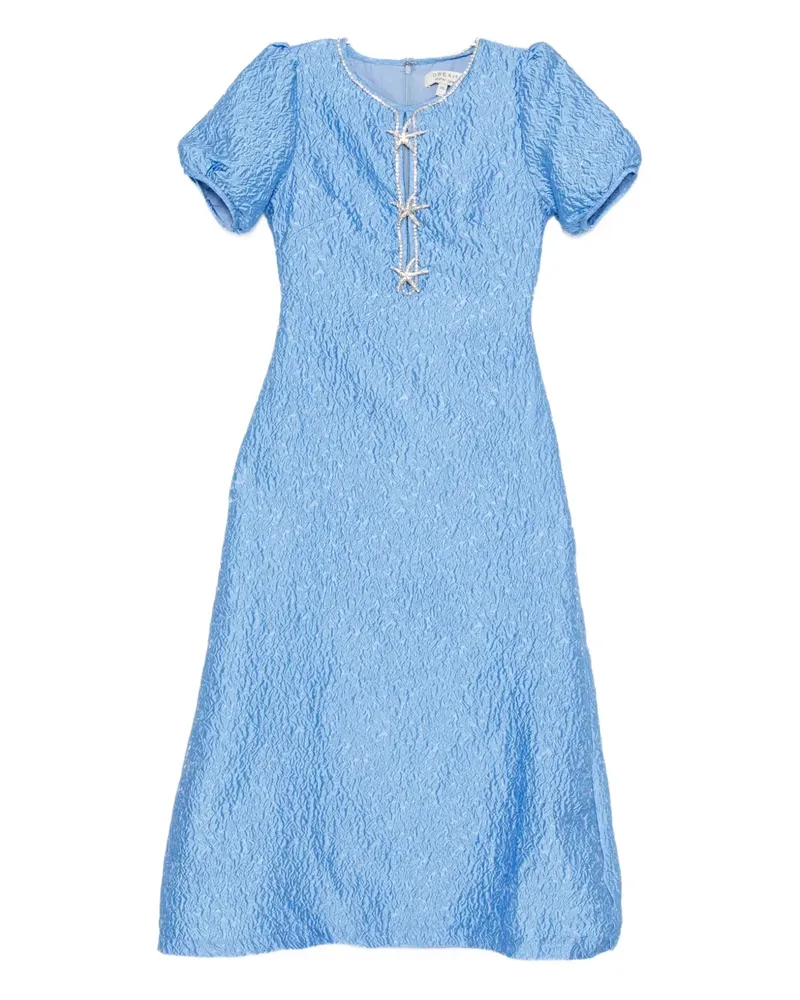 Sister Jane Dream reef jacquard midi dress - Blau Blau