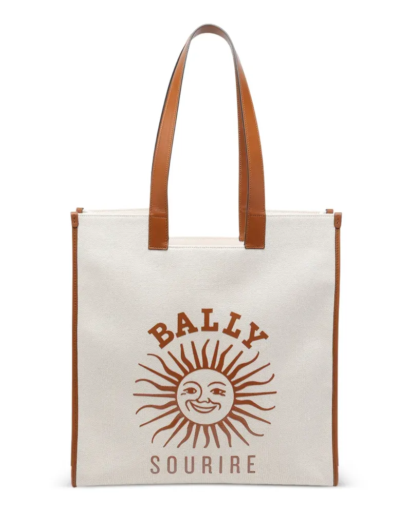 Bally Easy  logo-print tote bag - Nude Nude