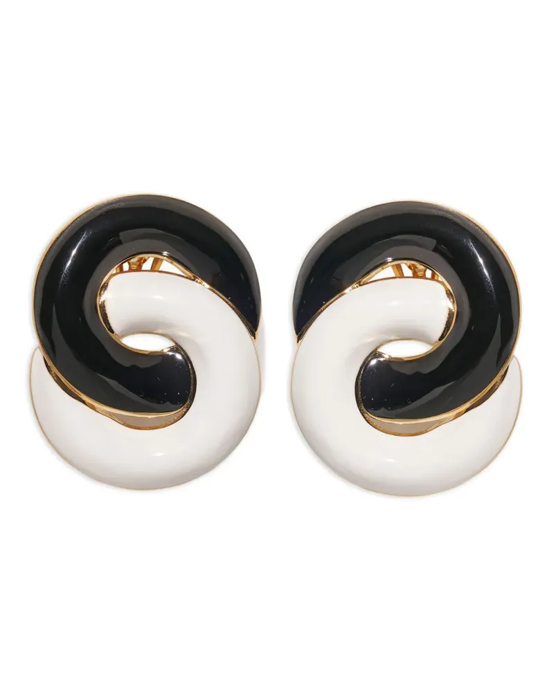 Carolina Herrera New York Ohrringe mit Knoten - Schwarz Schwarz