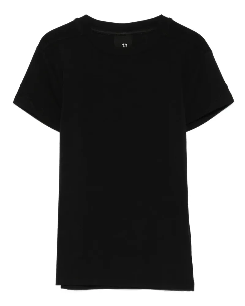 THOM KROM T-Shirt mit rundem Ausschnitt - Schwarz Schwarz