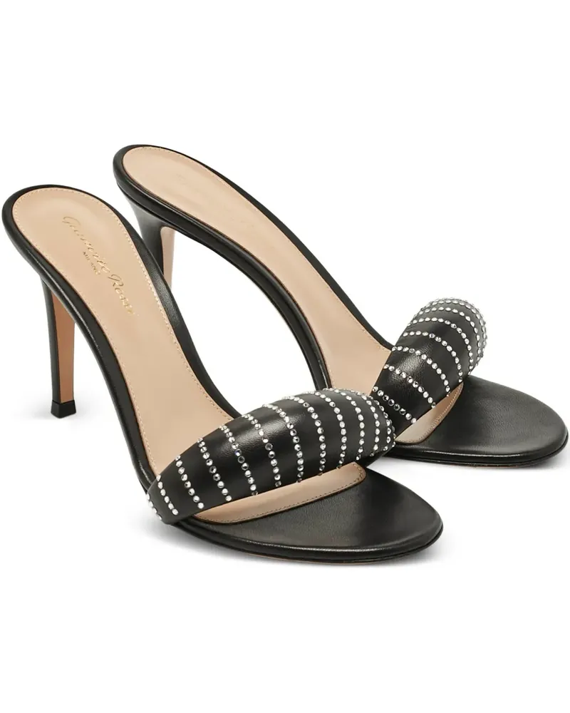 Gianvito Rossi crystal-embellished sandals - Schwarz Schwarz