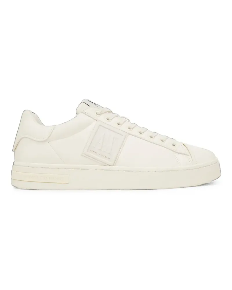 Armani Exchange Sneakers mit Logo-Patch - Nude Nude