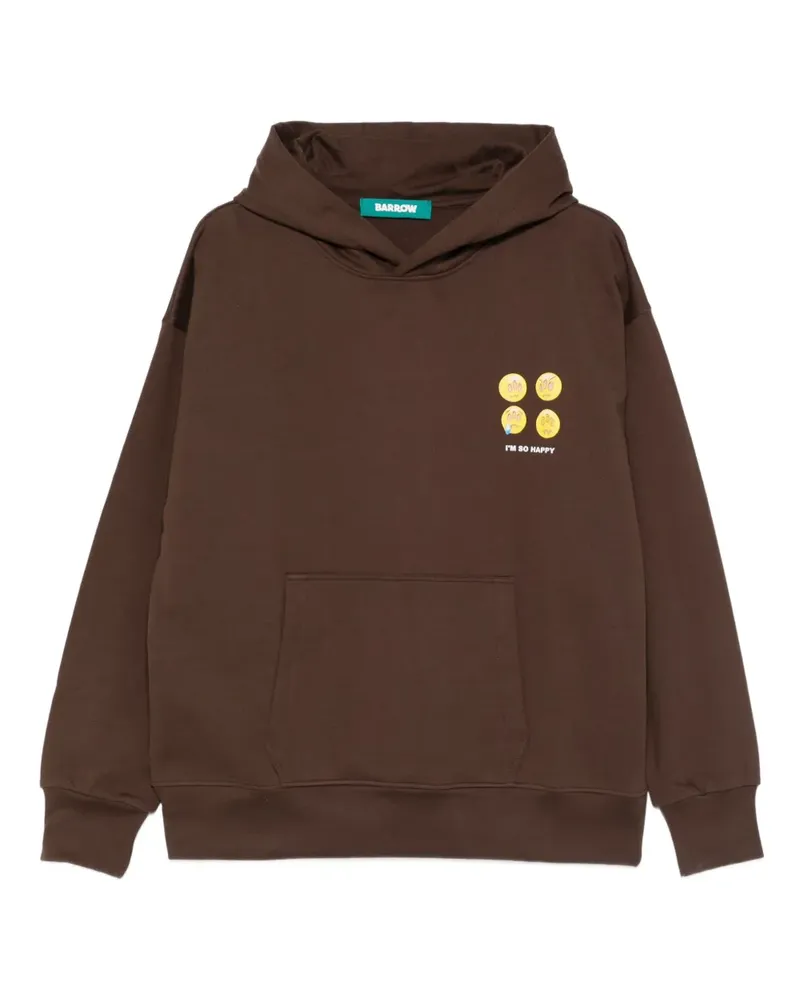 BARROW Hoodie mit grafischem Print - Braun Braun
