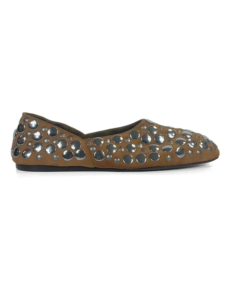 KHAITE Jane studded ballet flats - Schwarz Schwarz