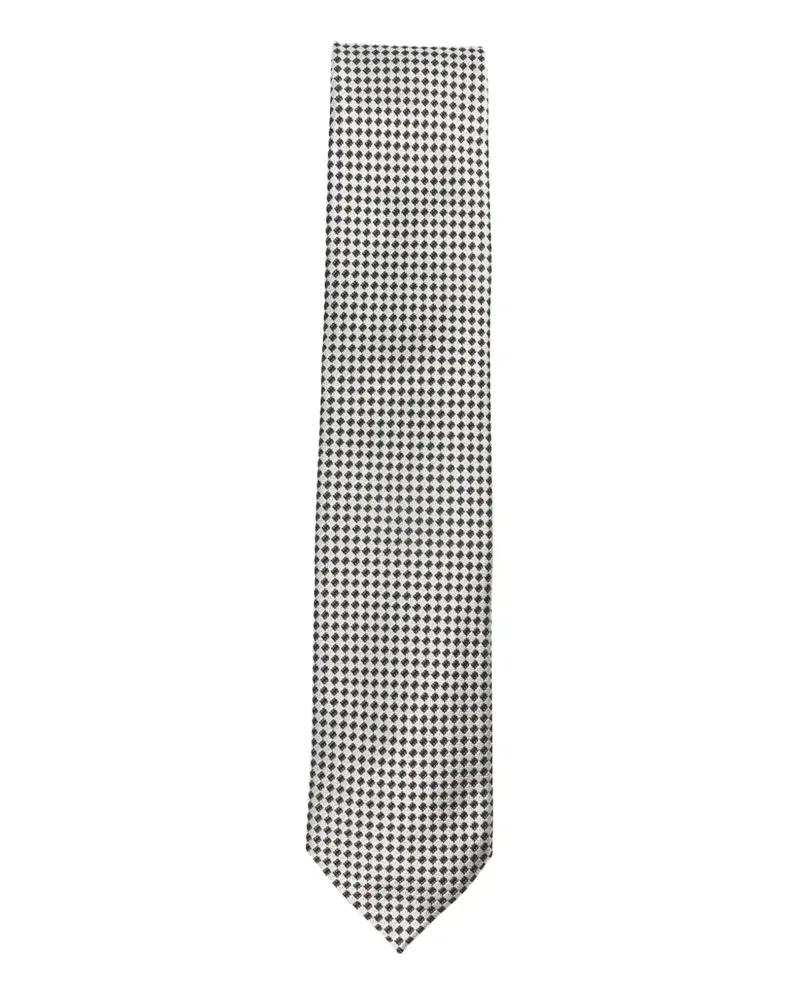Tom Ford patterned tie - Grau Grau