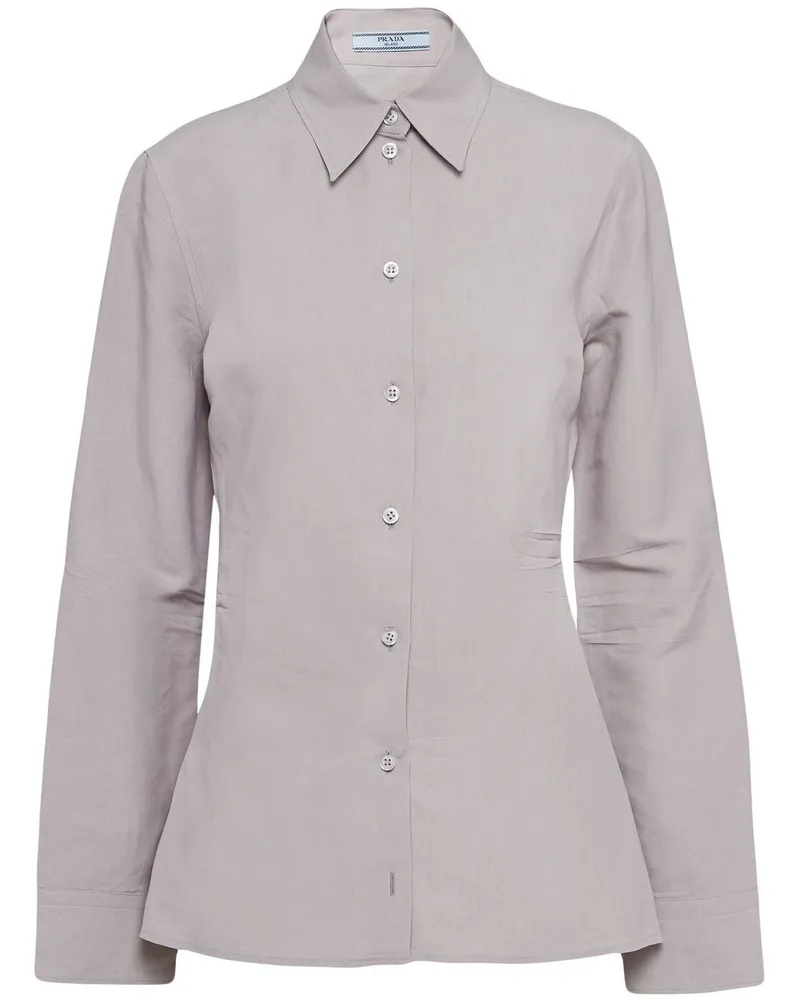 Prada Hemd mit Knopfleiste - Grau Grau