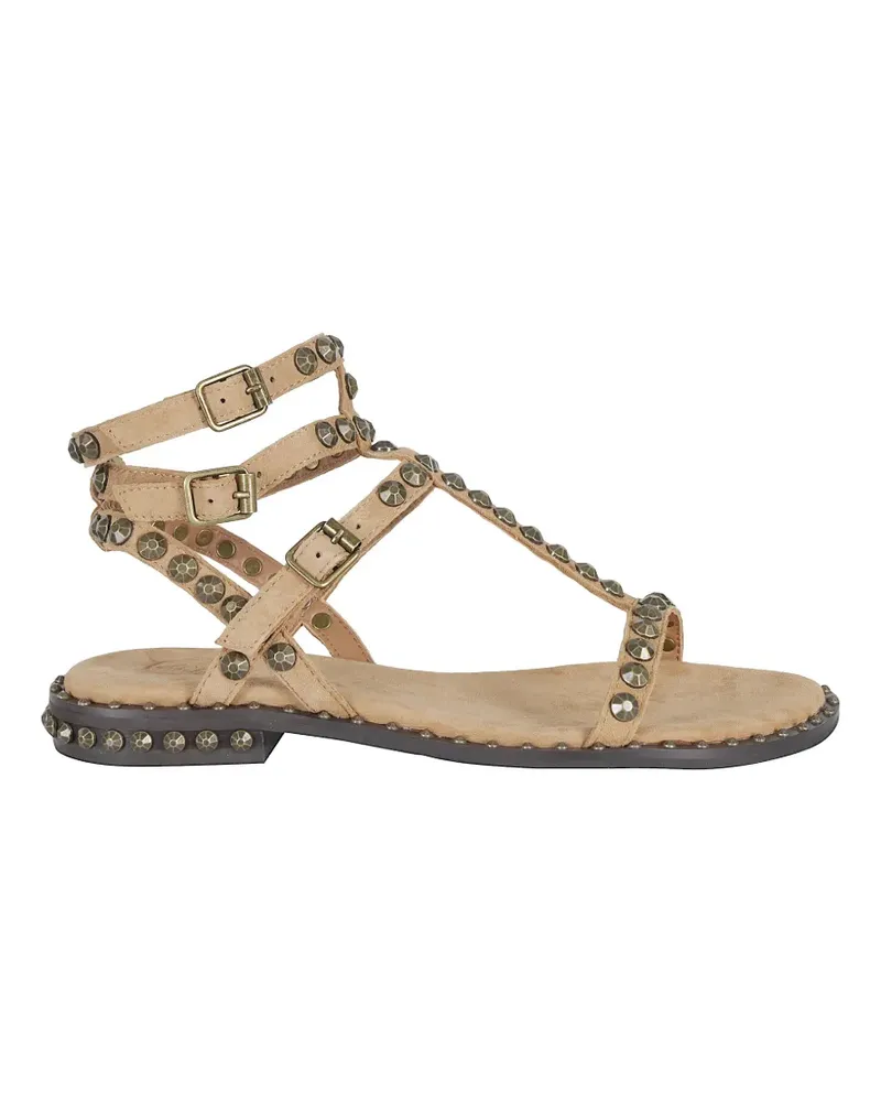 ash Play stud-embellished suede sandals - Nude Nude