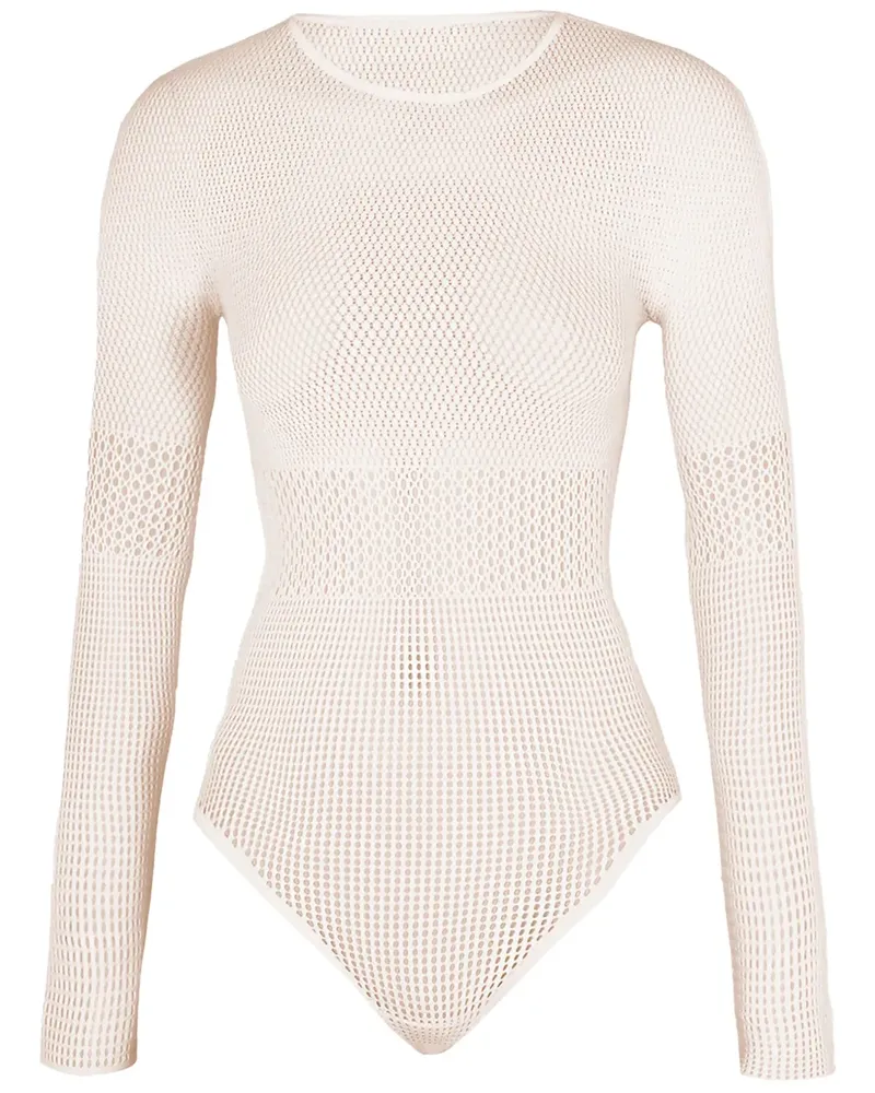 Wolford Mosaic Net Body - Nude Nude