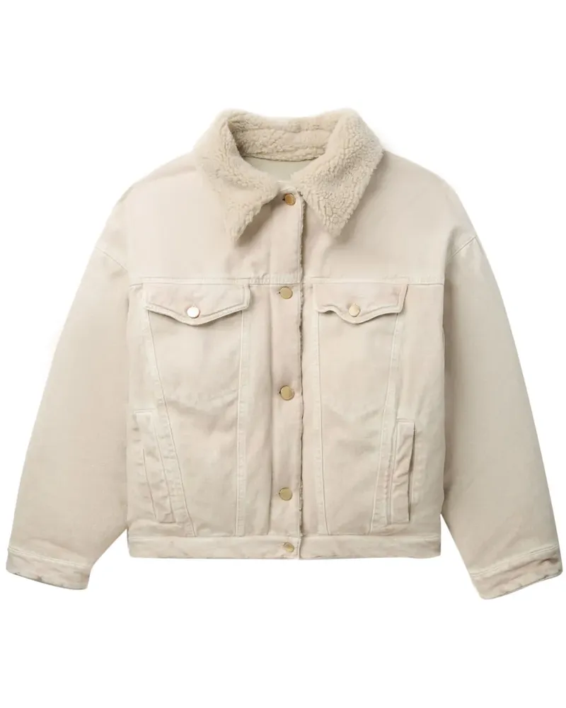 KHRISJOY Jacke mit Shearling-Kragen - Nude Nude