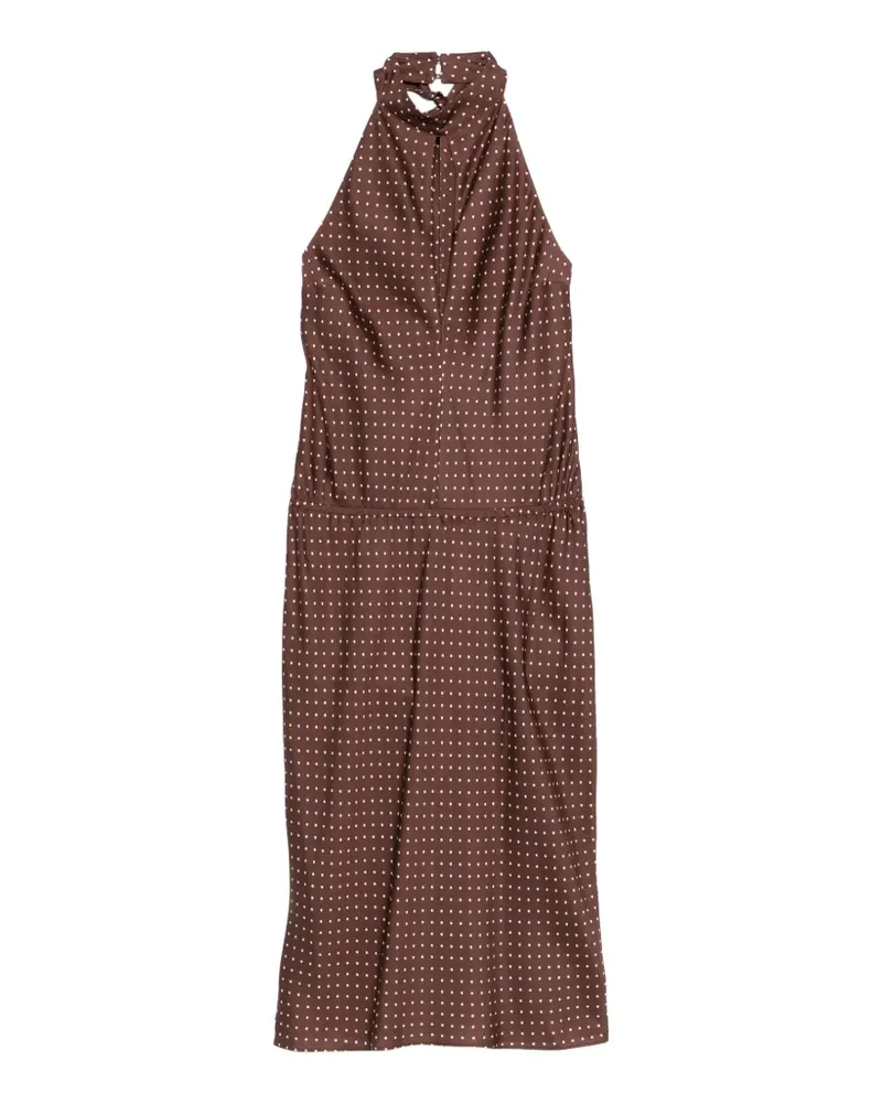 Posse Phoebe polka-dot pattern midi dress - Braun Braun