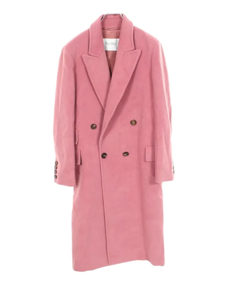 Max Mara 2010s doppelreihiger Mantel - Rosa Rosa