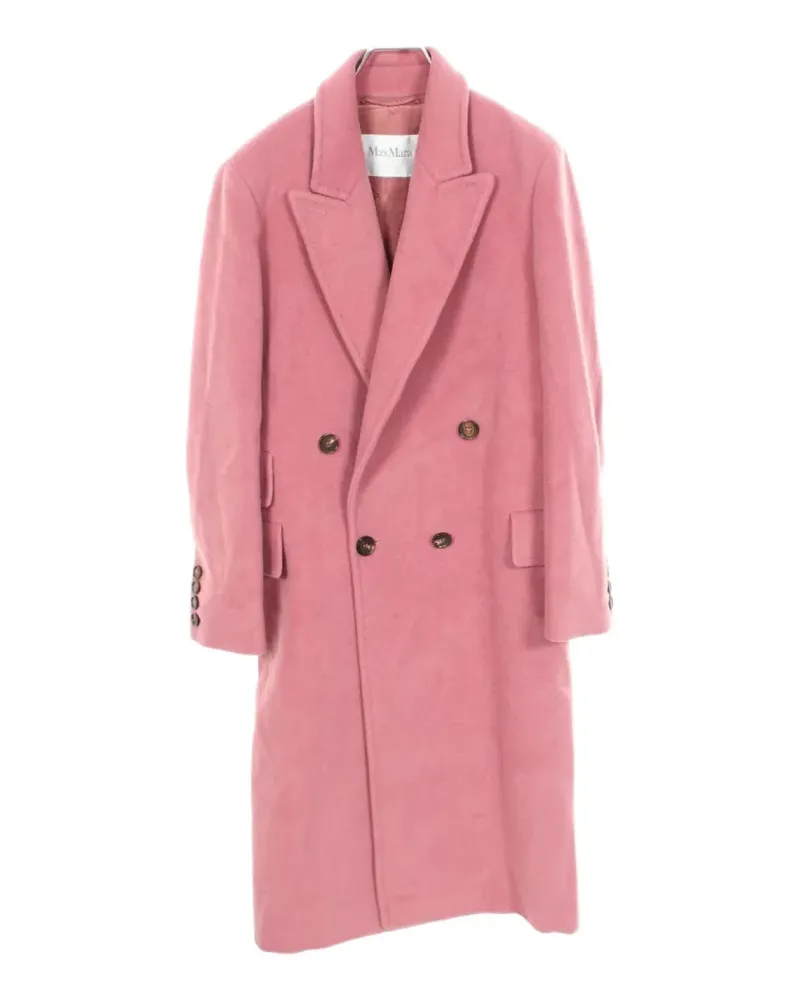 Max Mara 2010s doppelreihiger Mantel - Rosa Rosa