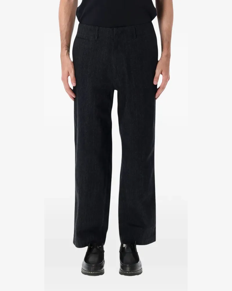 nanamica straight-leg jeans - Schwarz Schwarz