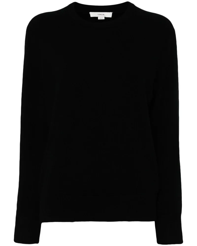 Vince Gestrickter Pullover Schwarz