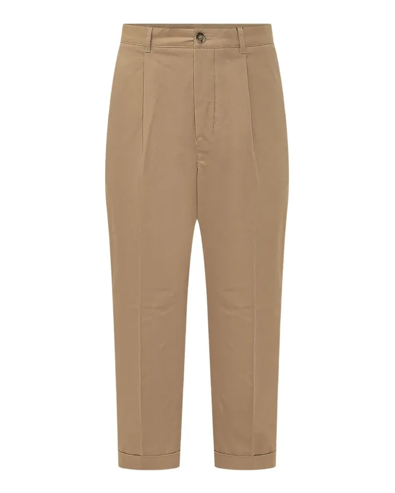 AMI Paris Hose im Oversized-Look - Nude Nude