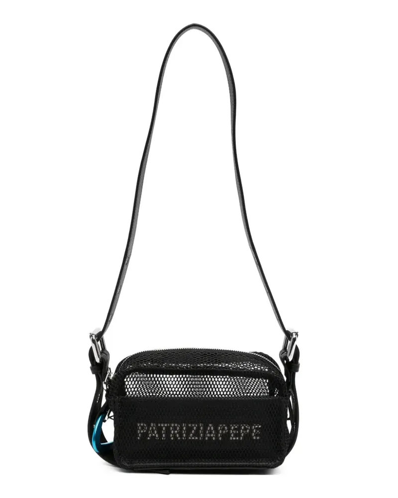 Patrizia Pepe mesh shoulder bag - Schwarz Schwarz