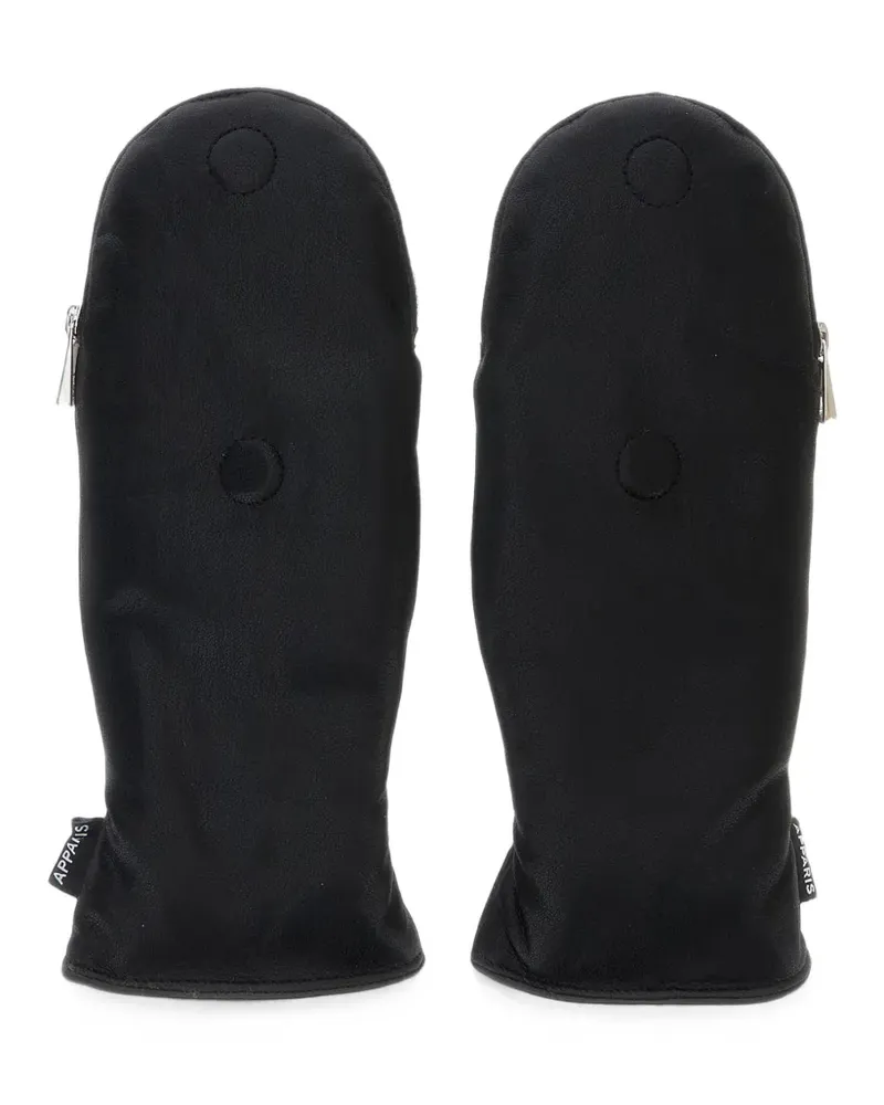 APPARIS Noa zip-fastening gloves - Schwarz Schwarz