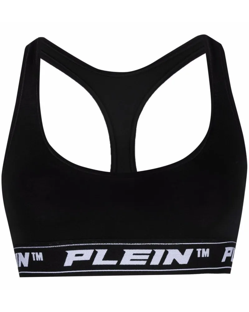 Philipp Plein BH mit Logo - Schwarz Schwarz
