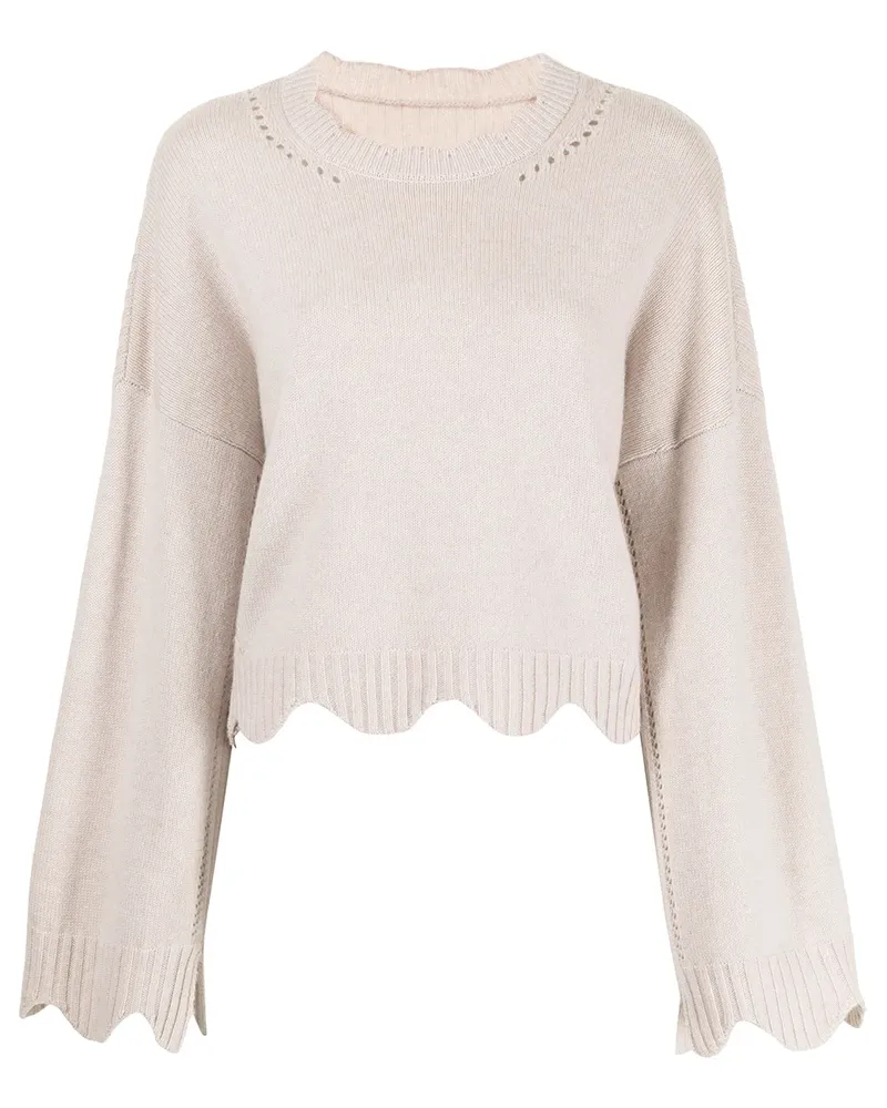 3.1 phillip lim Pullover mit rundem Ausschnitt - Nude Nude