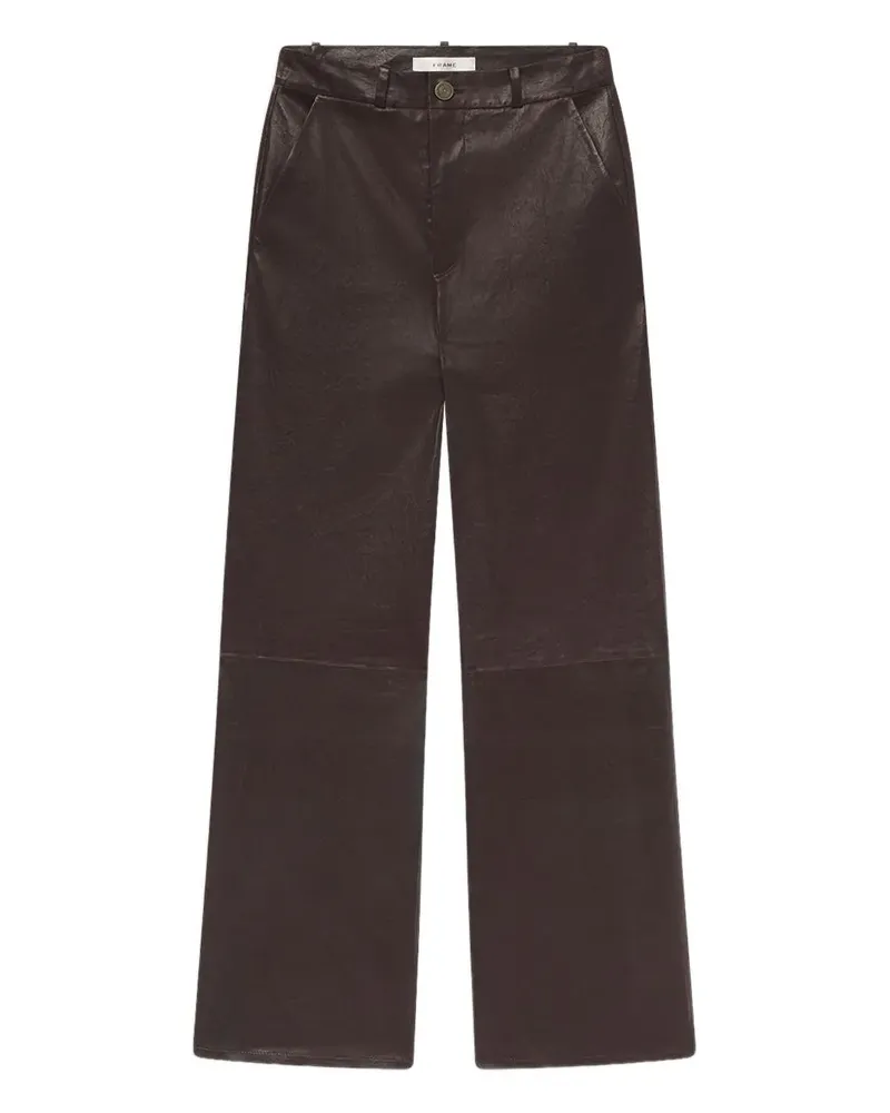 Frame Denim Hose aus Leder - Braun Braun