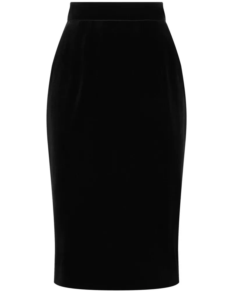 Dolce & Gabbana Rock aus Samt - Schwarz Schwarz