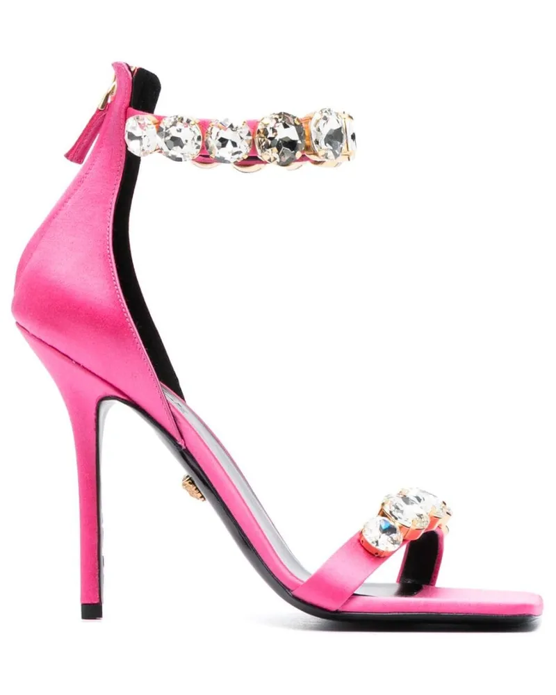 Versace Sandalen mit Kristallverzierung 110mm - Rosa Rosa