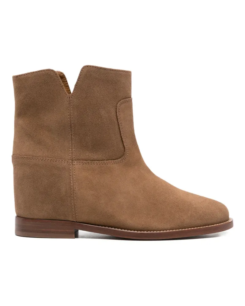 Via Roma 15 notch-detail boots - Braun Braun