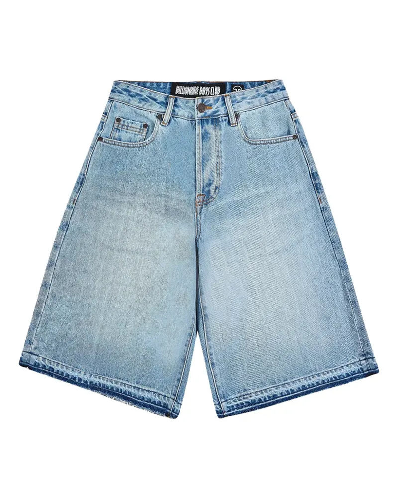 Billionaire Boys Club Lunar logo-embroidered denim shorts - Blau Blau