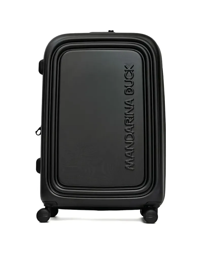 Mandarina Duck Koffer mit Logo-Prägung - Schwarz Schwarz