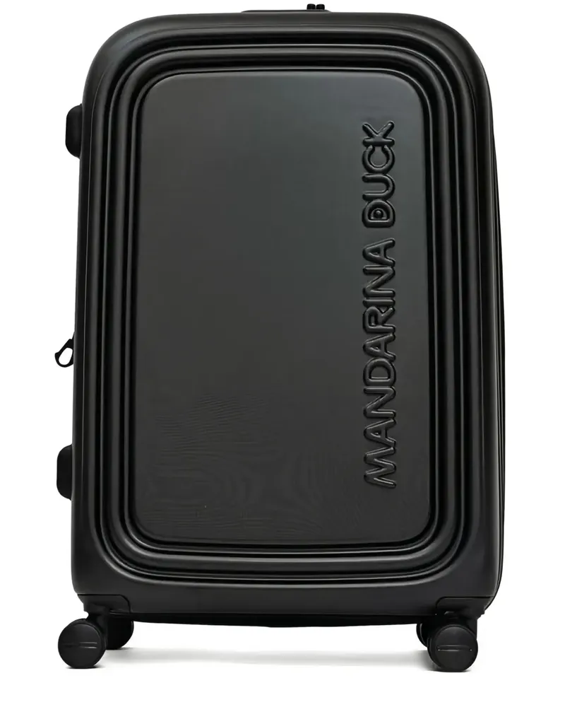 Mandarina Duck Koffer mit Logo-Prägung - Schwarz Schwarz
