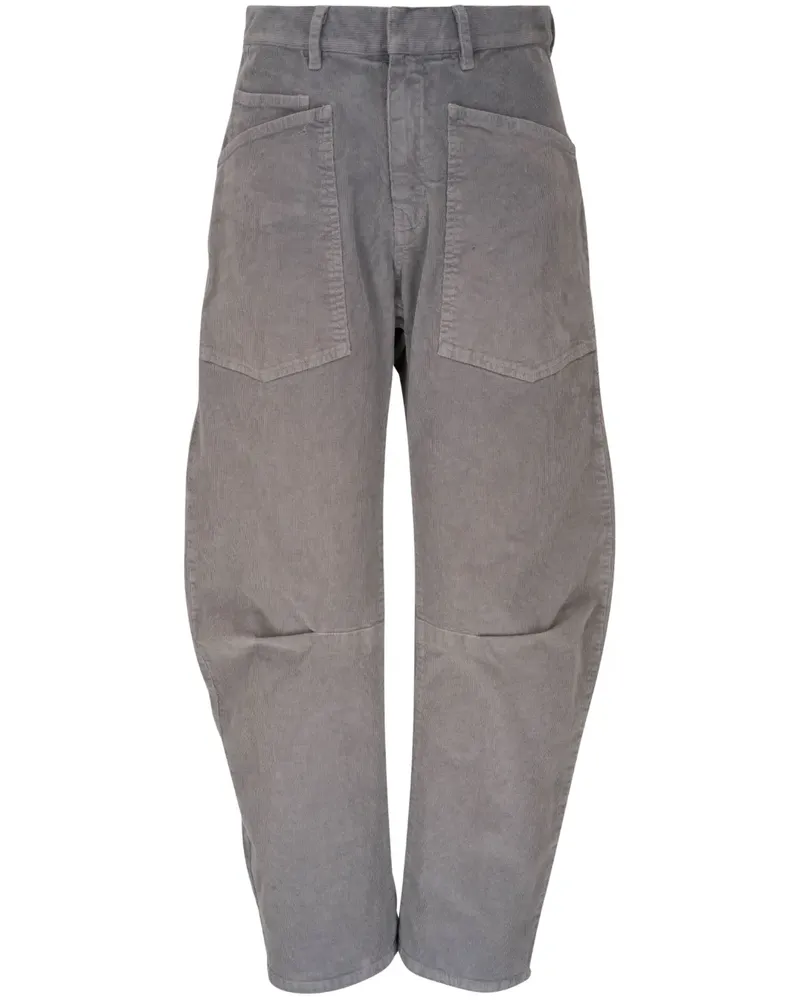 Nili Lotan Cordhose mit hohem Bund - Grau Grau