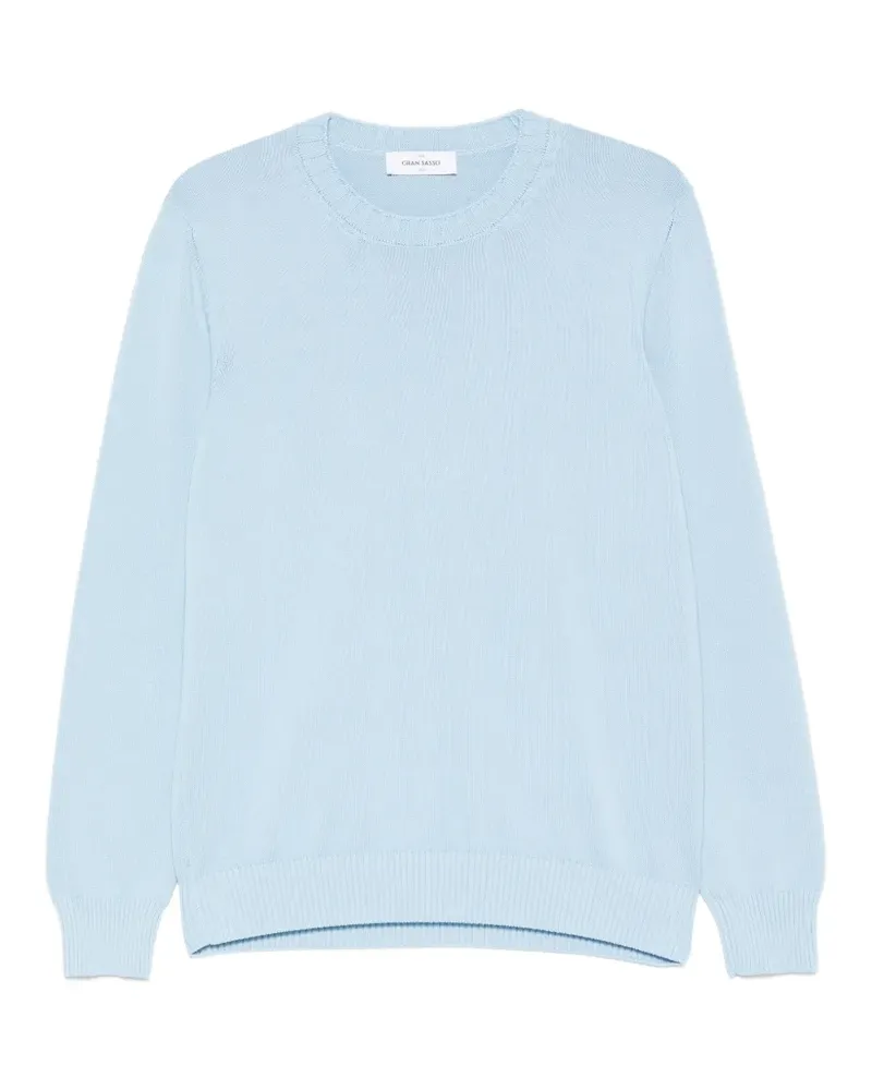 Gran Sasso long-sleeve crew-neck sweater - Blau Blau
