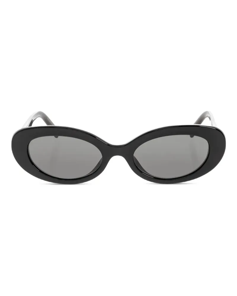 Dolce & Gabbana Devotion Sonnenbrille mit ovalem Gestell - Schwarz Schwarz
