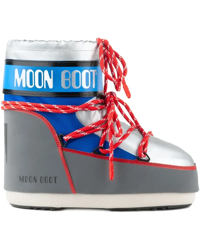 Moon Boot Icon Low Schneestiefel - Silber Silber