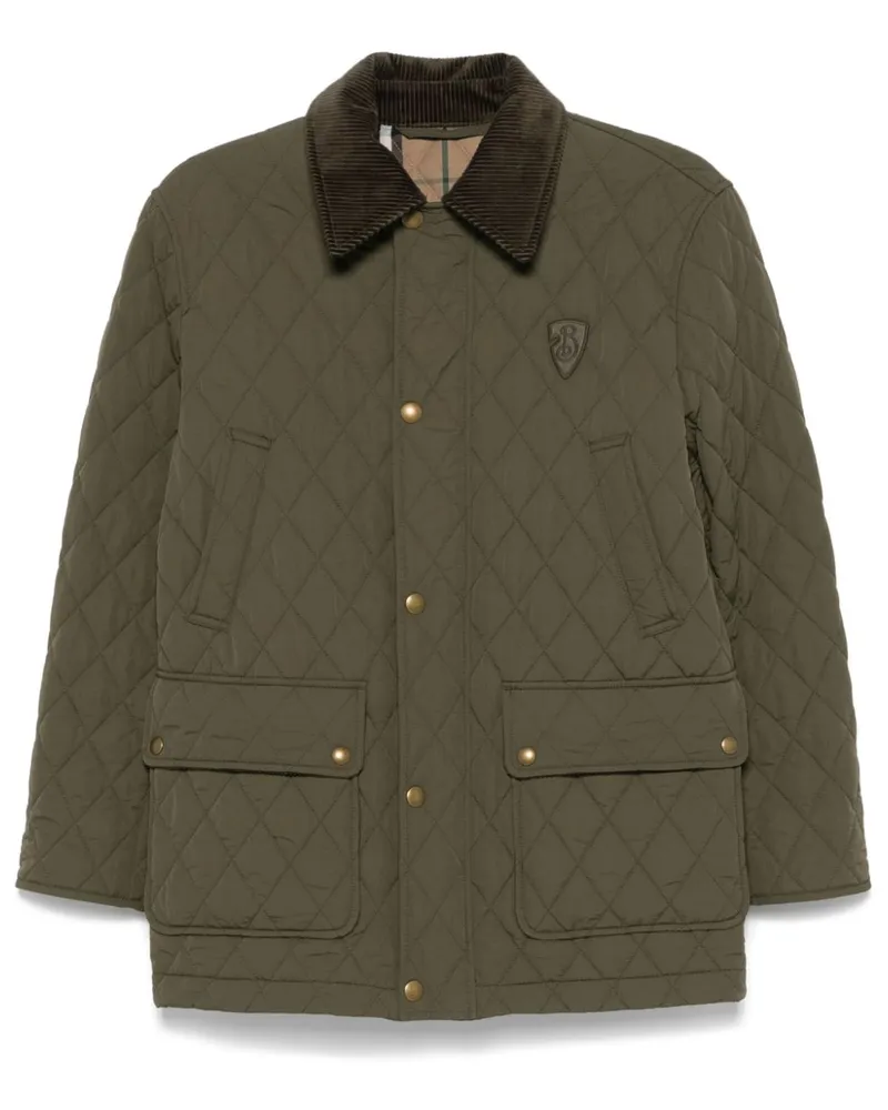 Burberry Gesteppte Jacke - Grün Grün