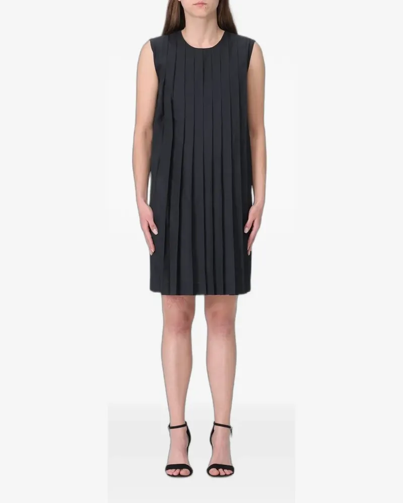 TER ET BANTINE pleated crepe mini dress - Grau Grau