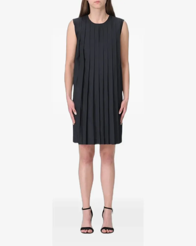 TER ET BANTINE pleated crepe mini dress - Grau Grau