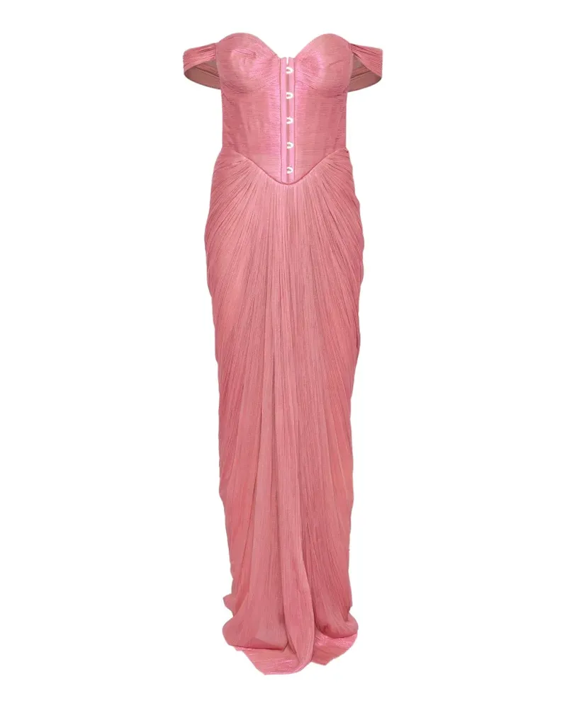 Maria Lucia Hohan Susie off-shoulder maxi dress - Rosa Rosa