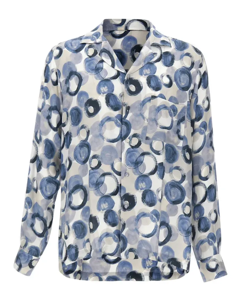 Tagliatore Island Cuban-collar shirt - Nude Nude