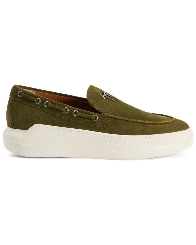 Giuseppe Zanotti Conley Derby-Schuhe aus Wildleder - Grün Grün