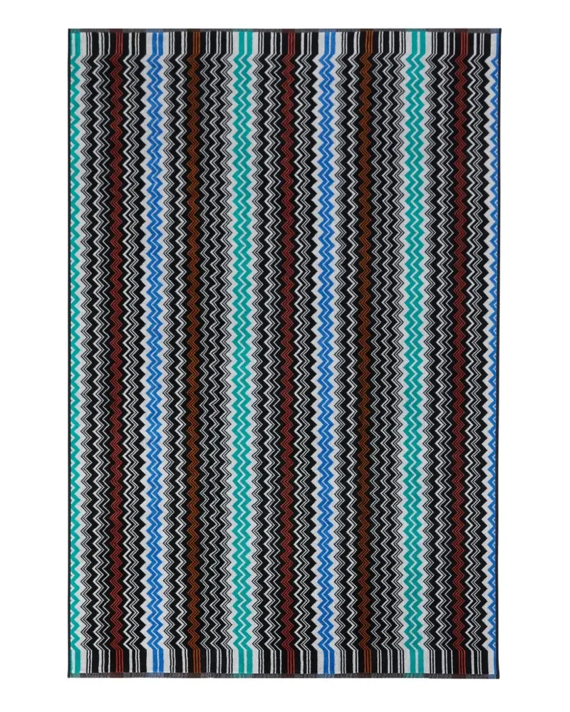 Missoni Home Badetuch mit Zickzackmuster - Schwarz Schwarz