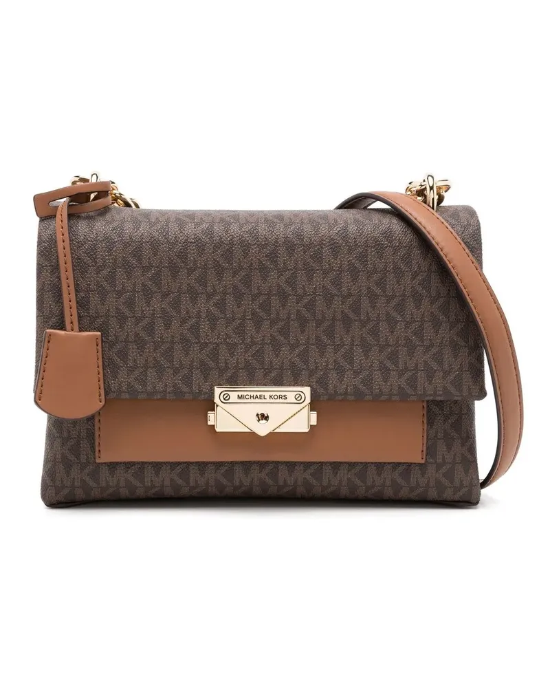 Michael Kors Schultertasche mit Monogrammmuster - Braun Braun