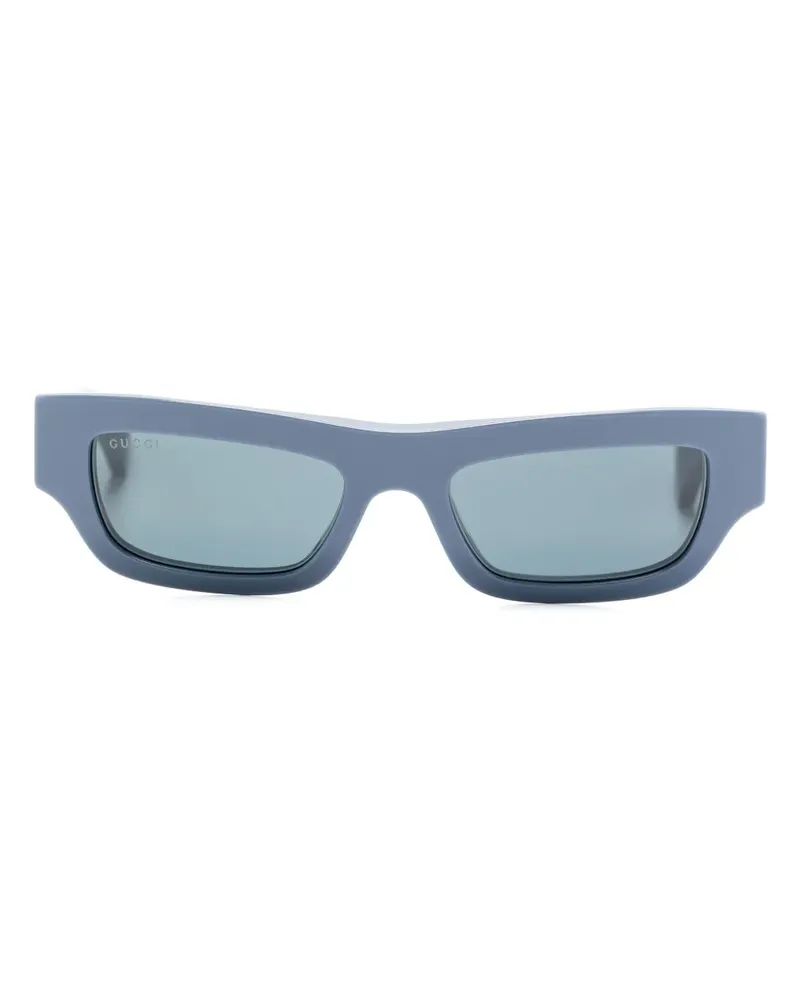 Gucci Sonnenbrille mit eckigem Gestell - Blau Blau