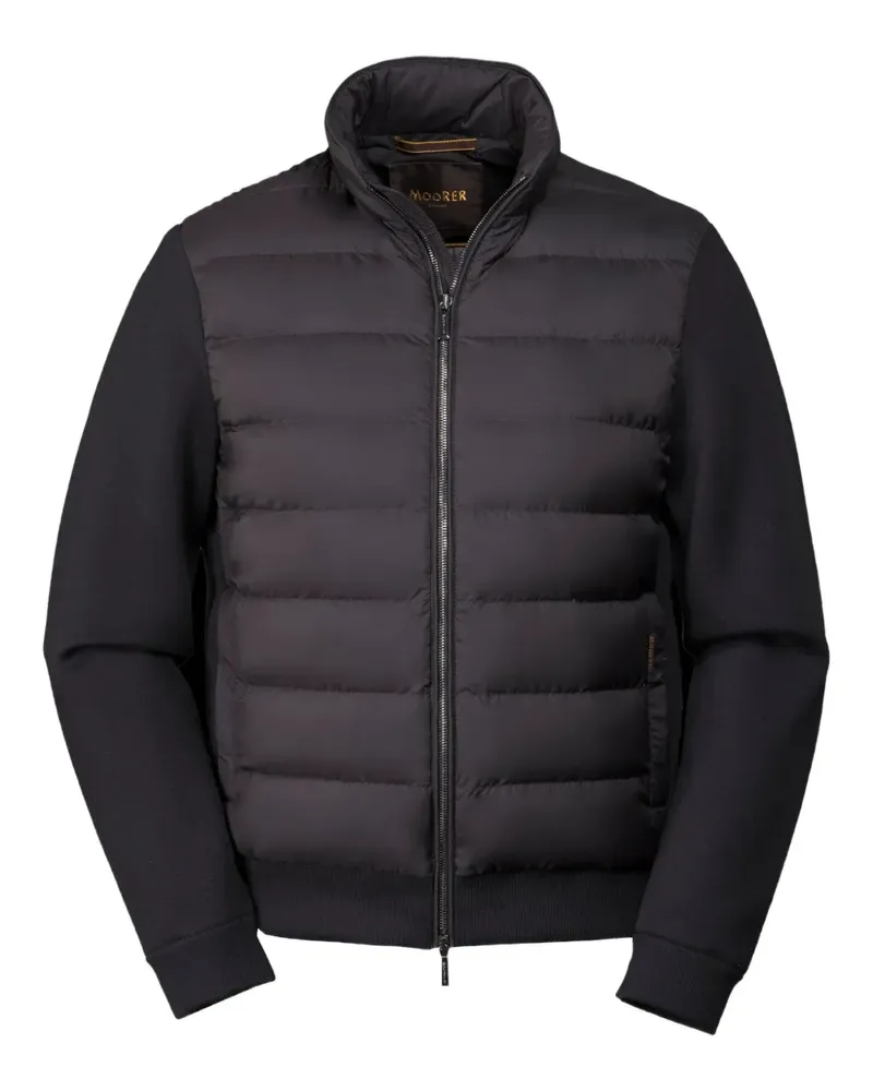 MOORER Lanzi-S3Z padded zip jacket - Schwarz Schwarz