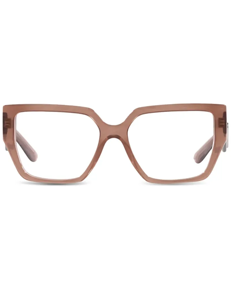 Dolce & Gabbana Brille mit Oversized-Gestell - Braun Braun