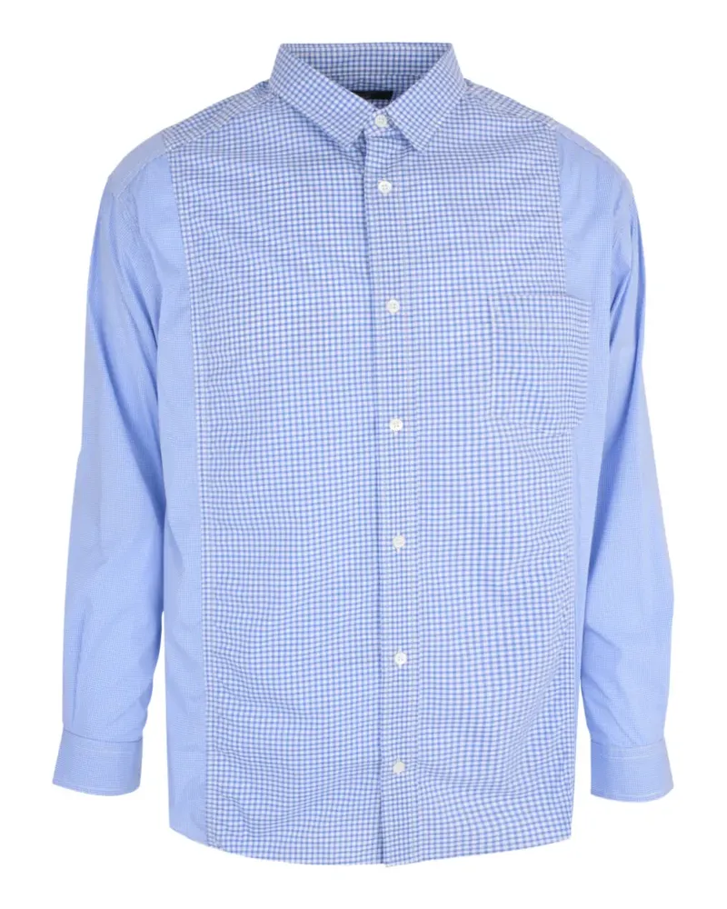 Comme des Garçons gingham panel shirt - Blau Blau