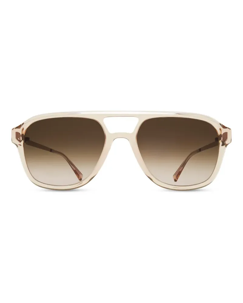 Mykita Lavand pilot frame sunglasses - Nude Nude
